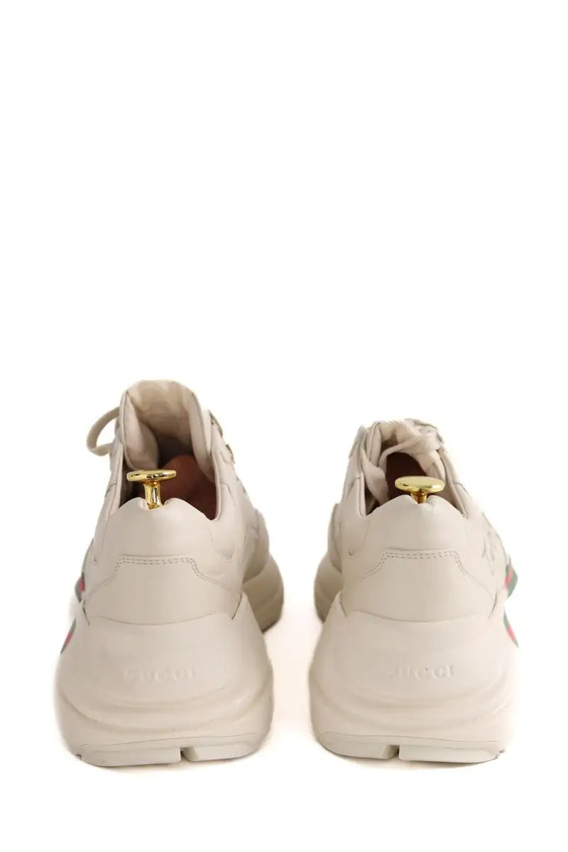 Baskets Rhyton Gucci Ecru en Cuir