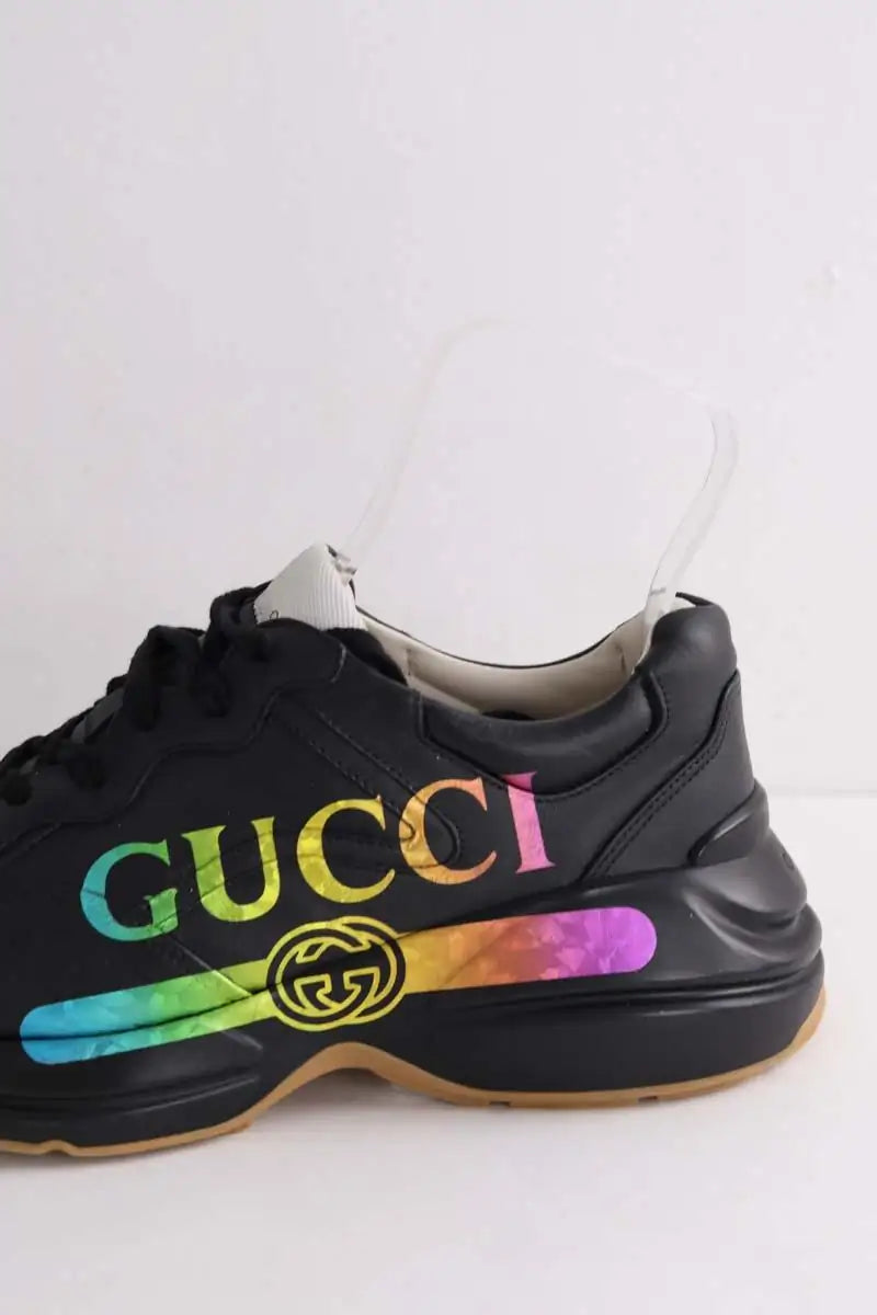 Baskets Rhyton Gucci Noir en Cuir