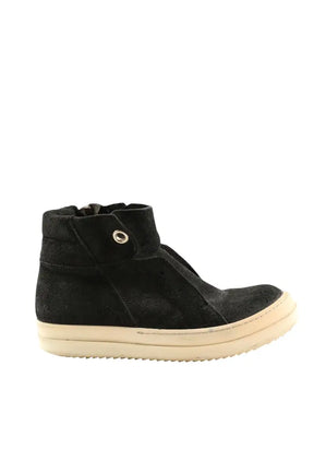 Baskets Rick Owens Noir en Cuir de veau façon poney, taille 35 - Seconde Main
