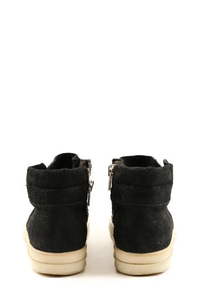 Baskets Rick Owens Noir en Cuir de veau façon poney