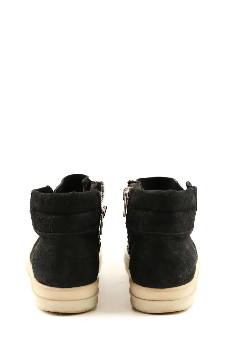 Baskets Rick Owens Noir en Cuir de veau façon poney