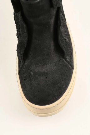 Baskets Rick Owens Noir en Cuir de veau façon poney