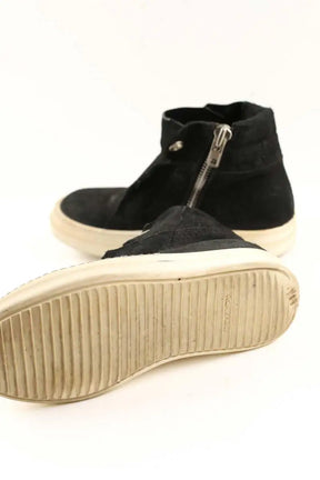 Baskets Rick Owens Noir en Cuir de veau façon poney