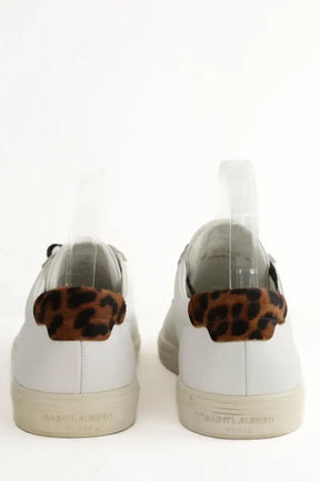 Baskets Saint Laurent Andy Blanc en Cuir