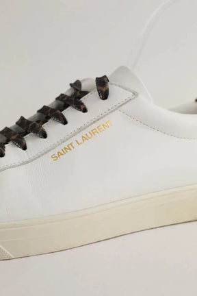 Baskets Saint Laurent Andy Blanc en Cuir