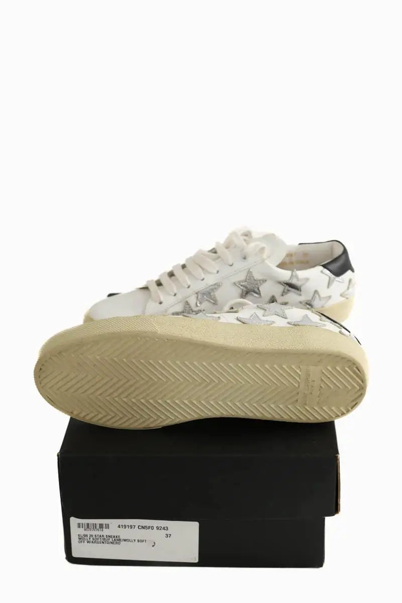 Baskets Saint Laurent Blanc en Cuir