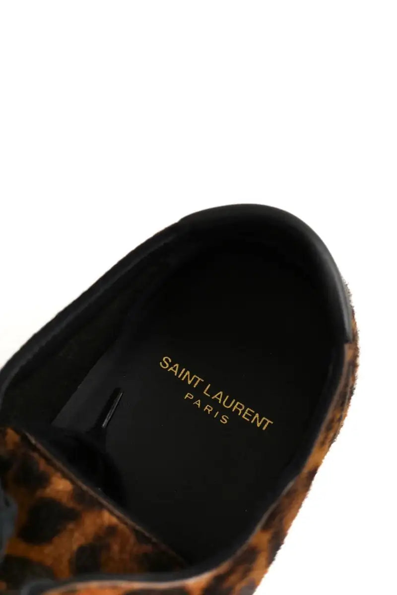 Baskets Saint Laurent Venice Marron en Cuir