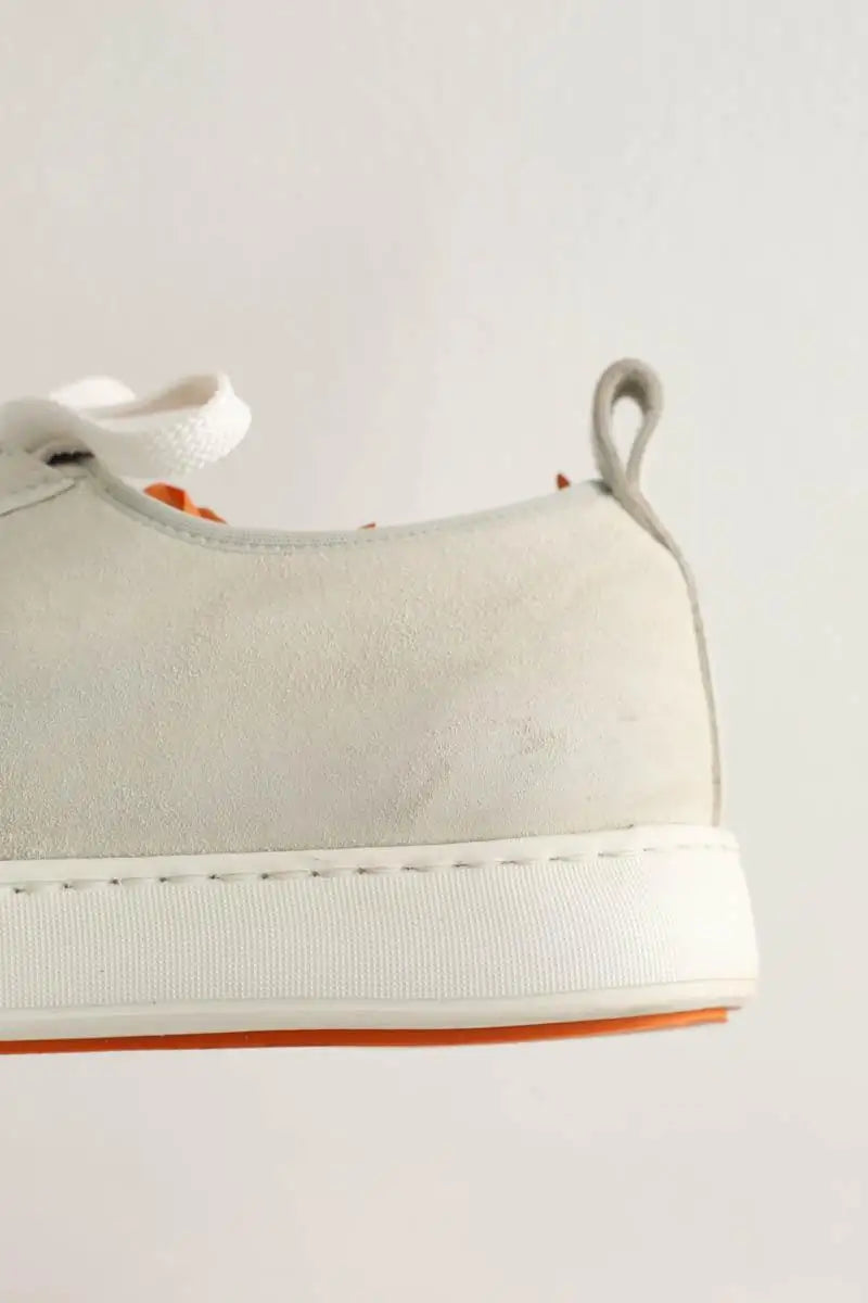 Baskets Santoni Gris en Daim