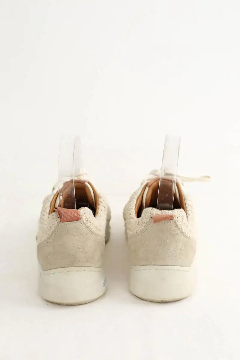 Baskets Sézane Beige en Tissu