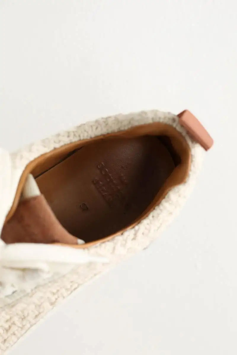 Baskets Sézane Beige en Tissu