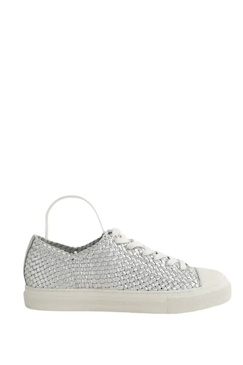 Baskets Stuart Weitzman Argent en Cuir, taille 41 - Seconde Main