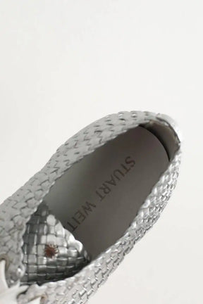 Baskets Stuart Weitzman Argent en Cuir