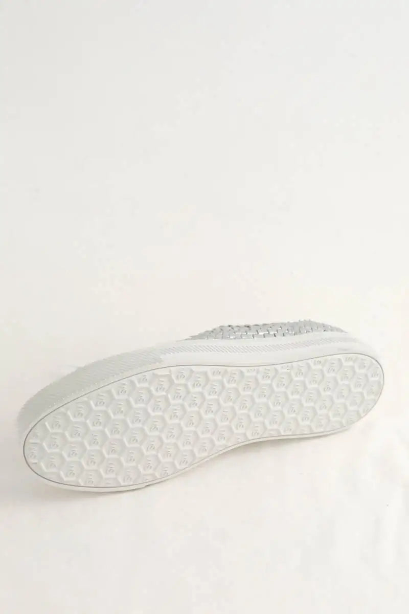 Baskets Stuart Weitzman Argent en Cuir