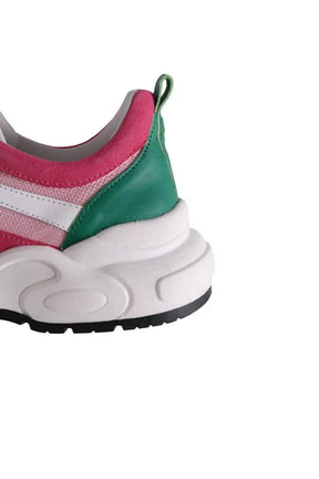 Baskets Tara Jarmon Rose en Cuir