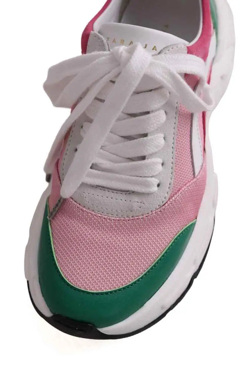 Baskets Tara Jarmon Rose en Cuir
