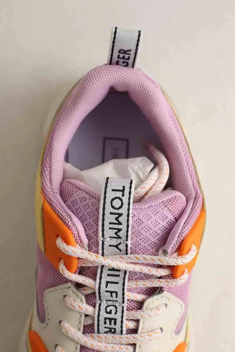 Baskets Tommy Hilfiger Violet en Polyester
