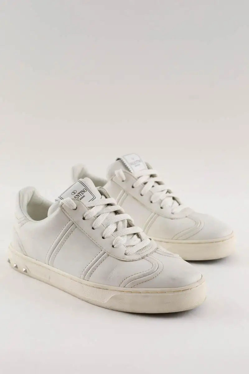Baskets Valentino Blanc en Cuir