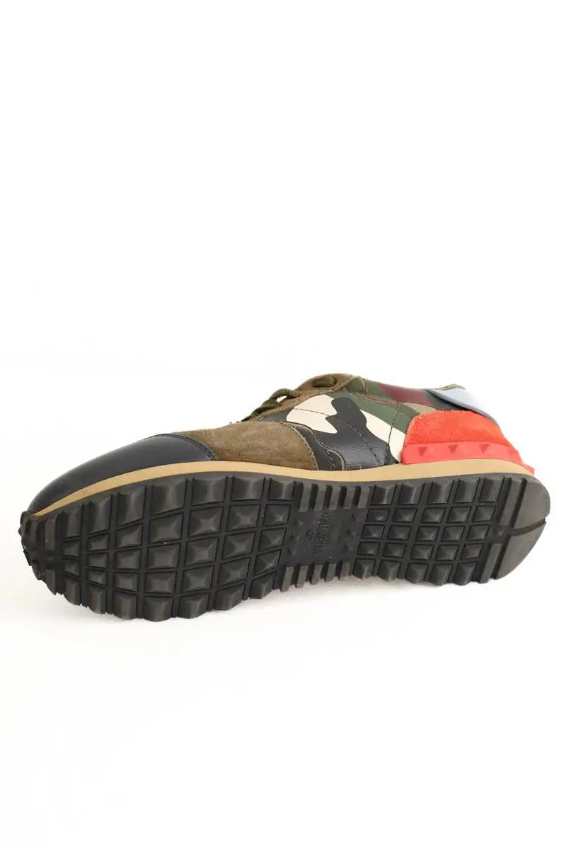 Baskets Valentino Kaki en Tissu