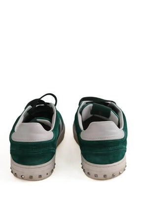 Baskets Valentino Vert en Daim