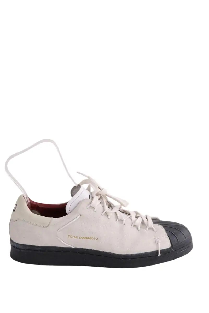 Baskets Yohji Yamamoto Ecru en Daim, taille 40 - Seconde Main