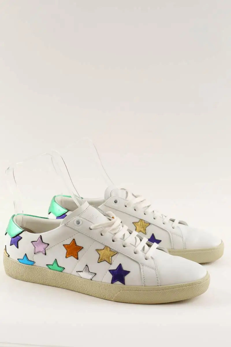 Baskets Yves Saint Laurent SL-06 multi stars Multicolore en Cuir