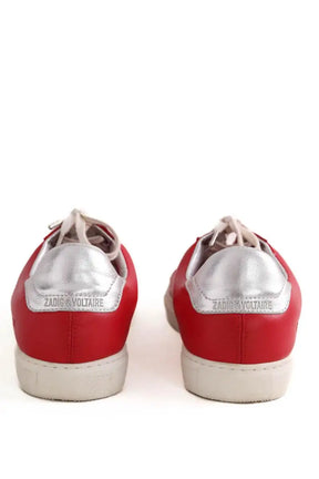 Baskets Zadig & Voltaire Rouge en Cuir