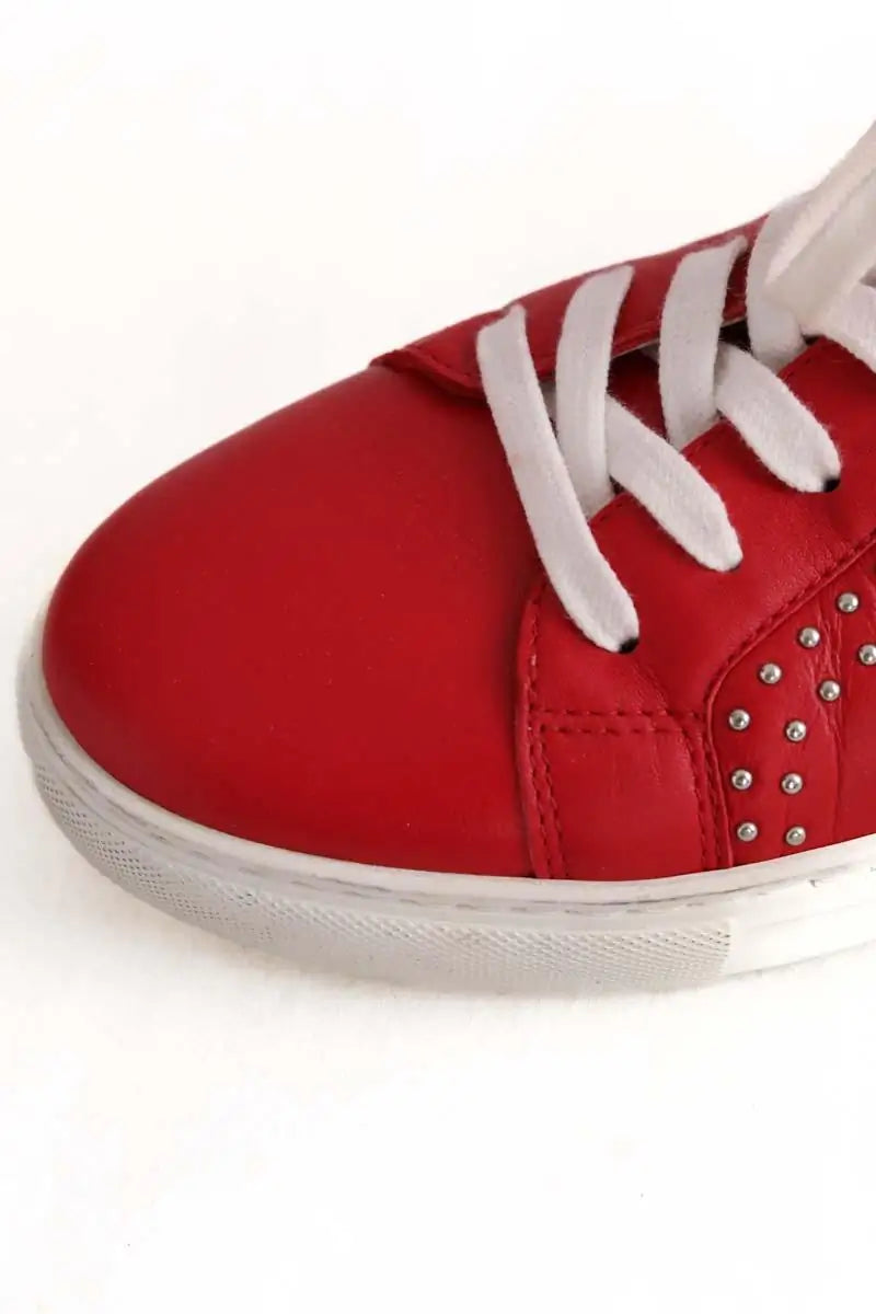 Baskets Zadig & Voltaire Rouge en Cuir