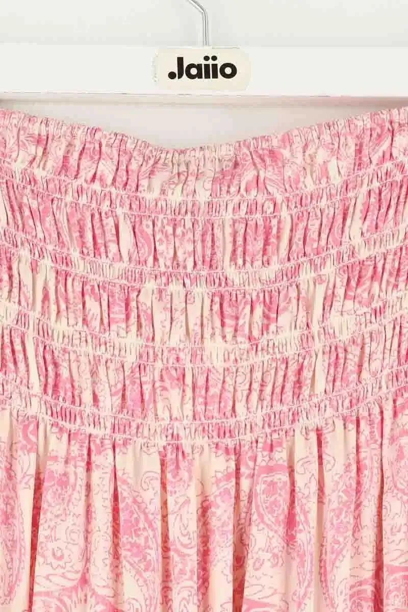 Jupe Maje Rose en Synthétique