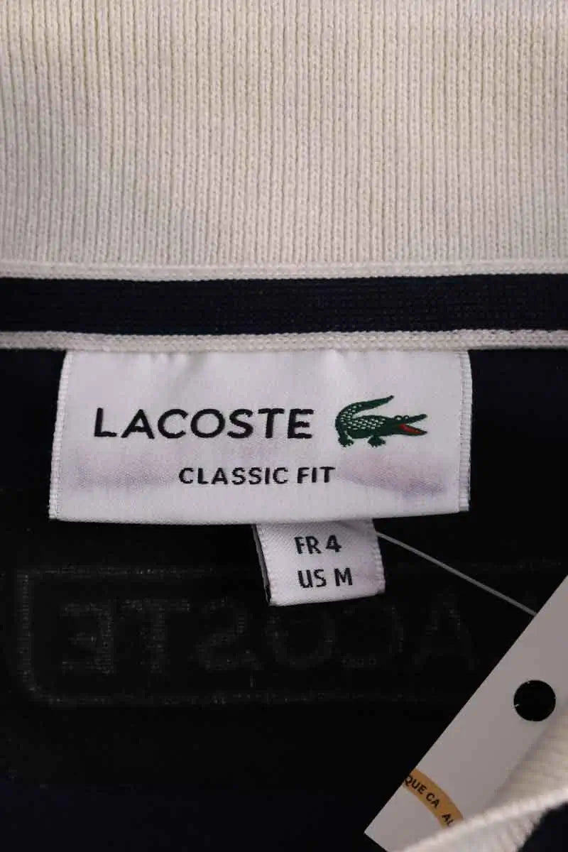 Polo Lacoste Bleu en Coton