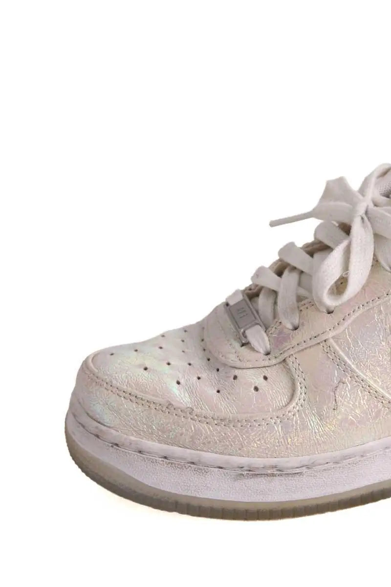 Baskets Nike Argent en Cuir