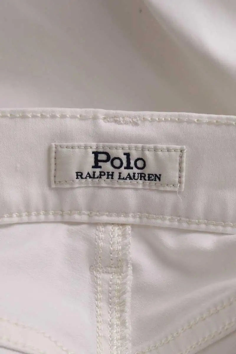 Jean slim Ralph Lauren Blanc en Coton
