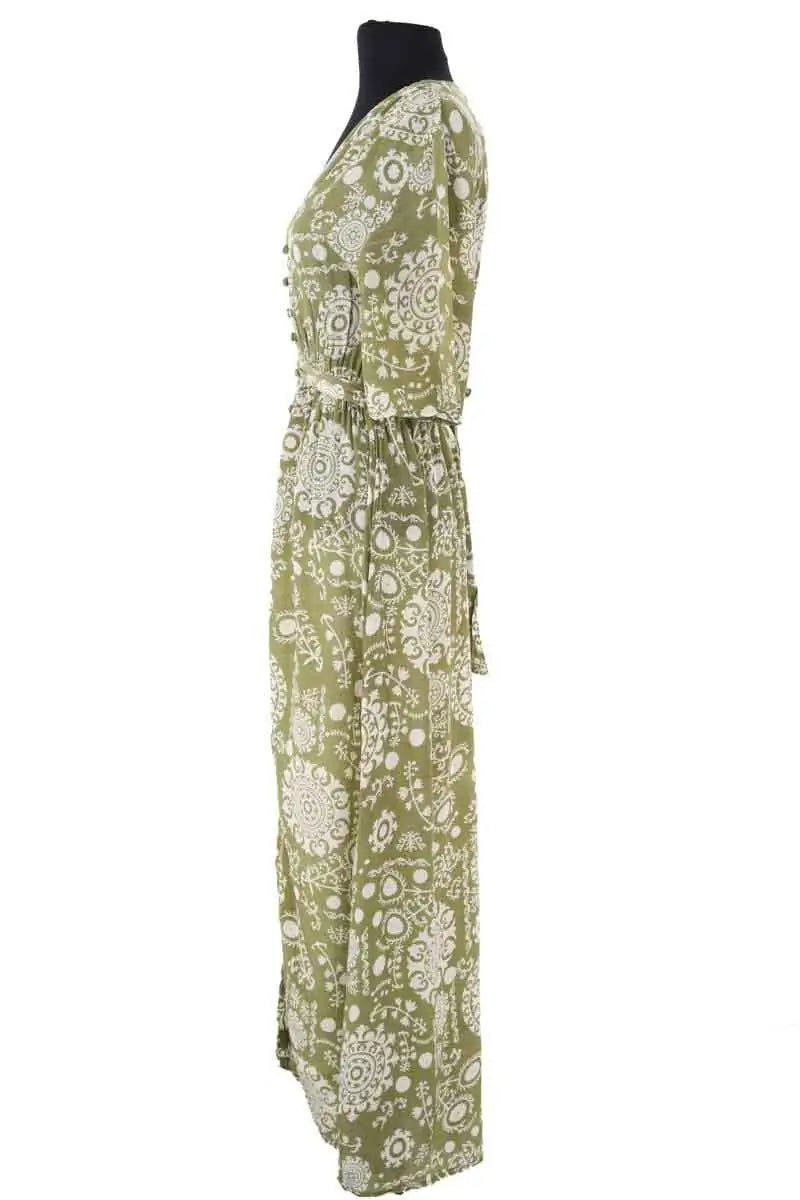 Robe Maison Hotel Vert en Viscose