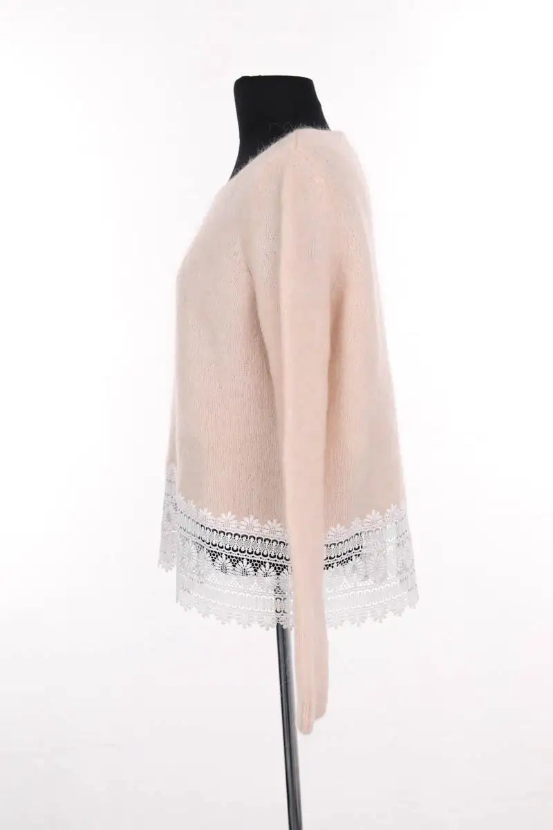 Pull Sézane Ecru en Laine