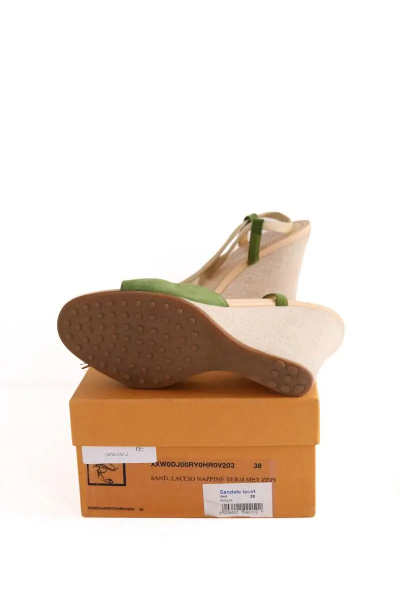 Sandales Tod's Beige en Tissu