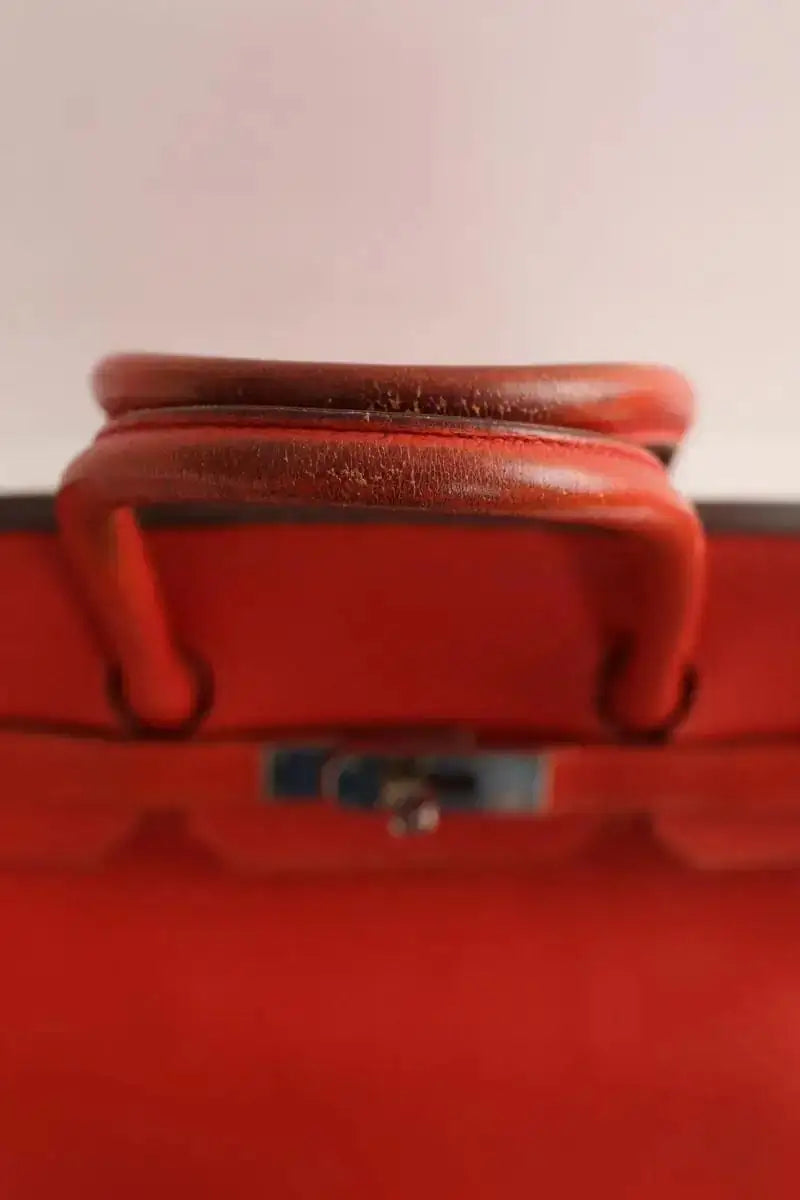 Sac à main Hermès Rouge en Cuir