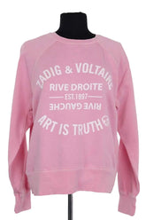 Pull Zadig & Voltaire Rose en Coton, taille XS - Seconde Main