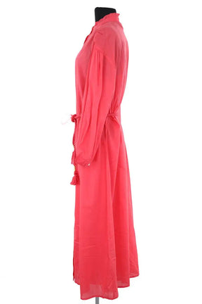 Robe Antik Batik Rouge en Synthétique