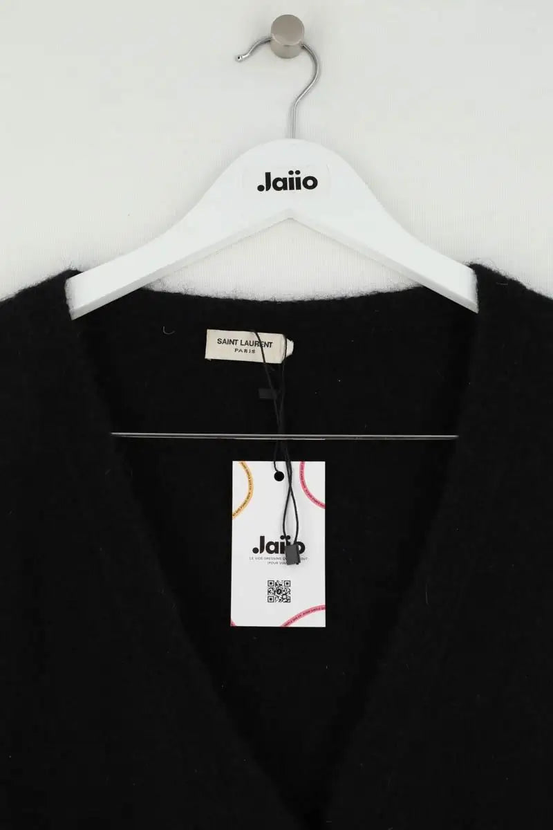 Pull Saint Laurent Noir en Laine