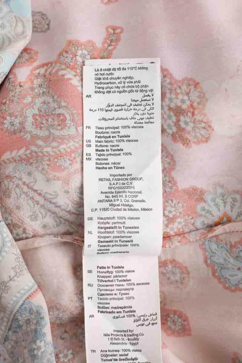 Chemise Sandro  {"state":"generated","value":"Orange","isStale":false} en Viscose