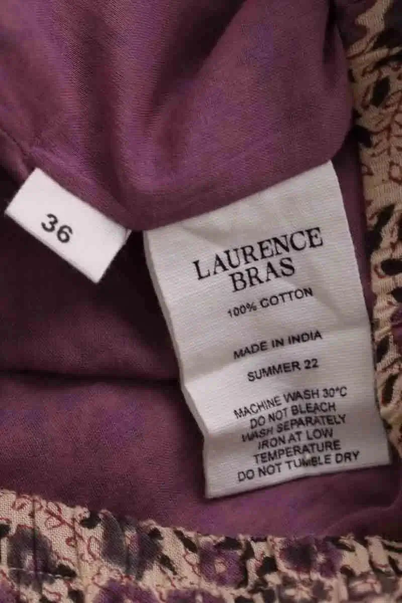 Jupe Laurence Bras Violet en Coton