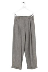 Pantalon droit Momoni Gris en Laine, taille XS - Seconde Main