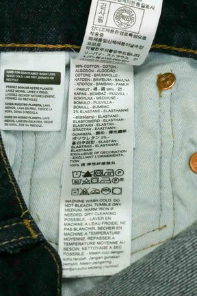 Jean droit Levi's 502 Marine en Coton