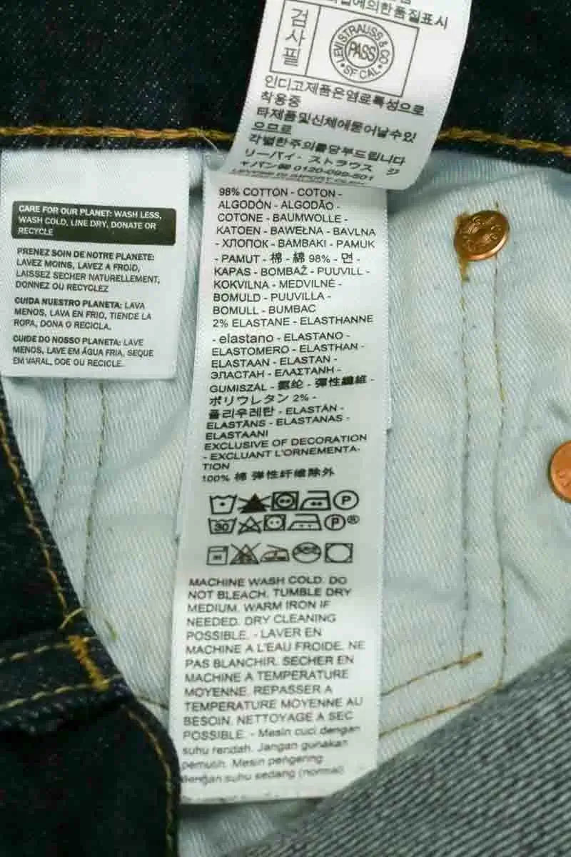 Jean droit Levi's 502 Marine en Coton