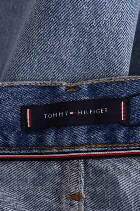 Jean droit Tommy Hilfiger Bleu en Coton