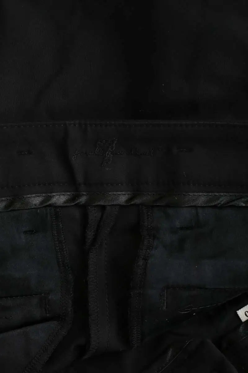Pantalon droit 7 For All Mankind  Noir