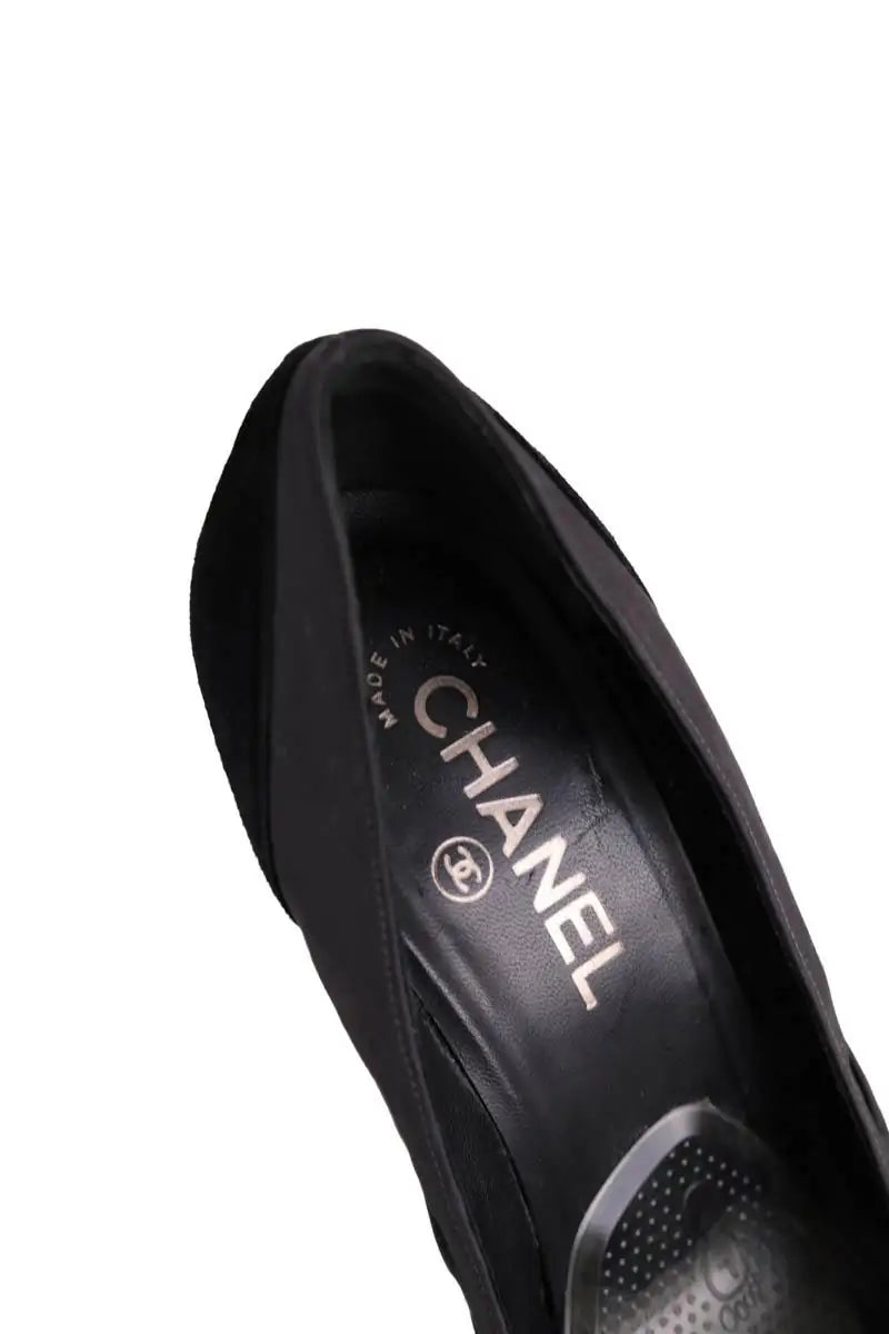 Talons Chanel Noir en Cuir