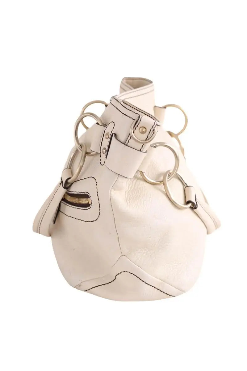 Cabas Lancel Beige en Cuir