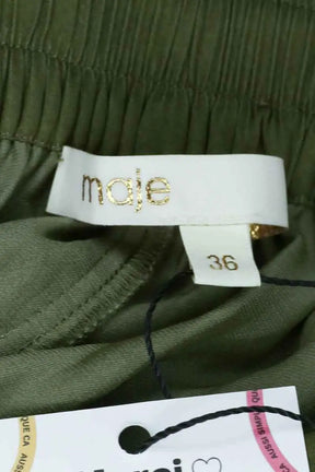 Jupe Maje Kaki en Synthétique
