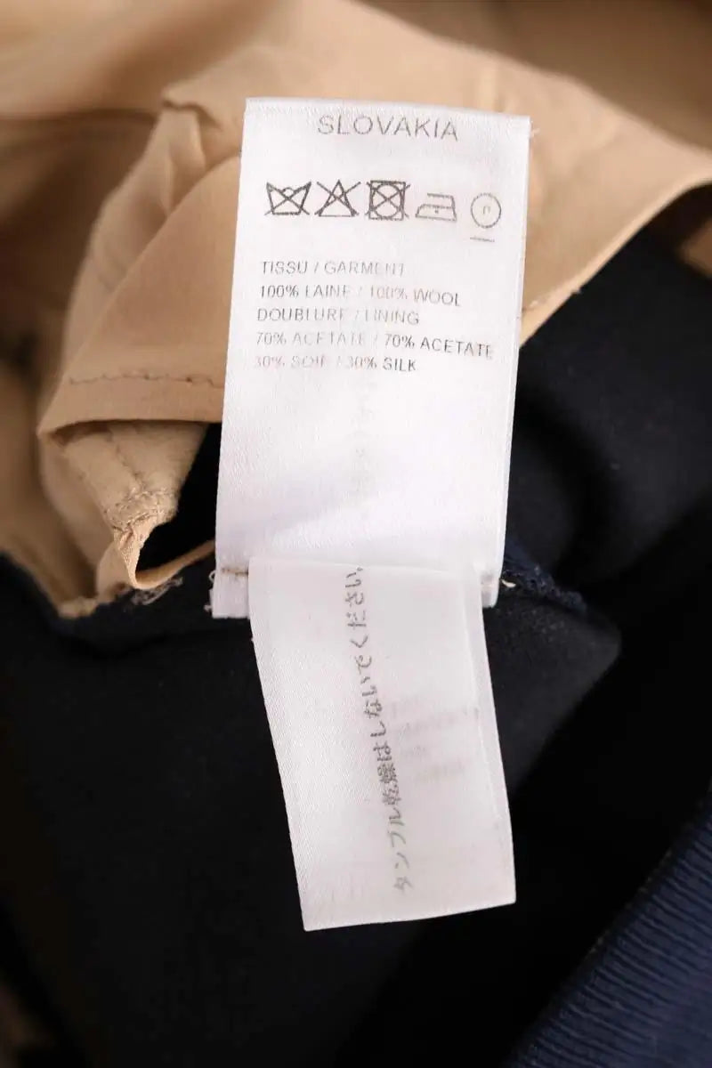 Pantalon droit Chloé Bleu en Laine