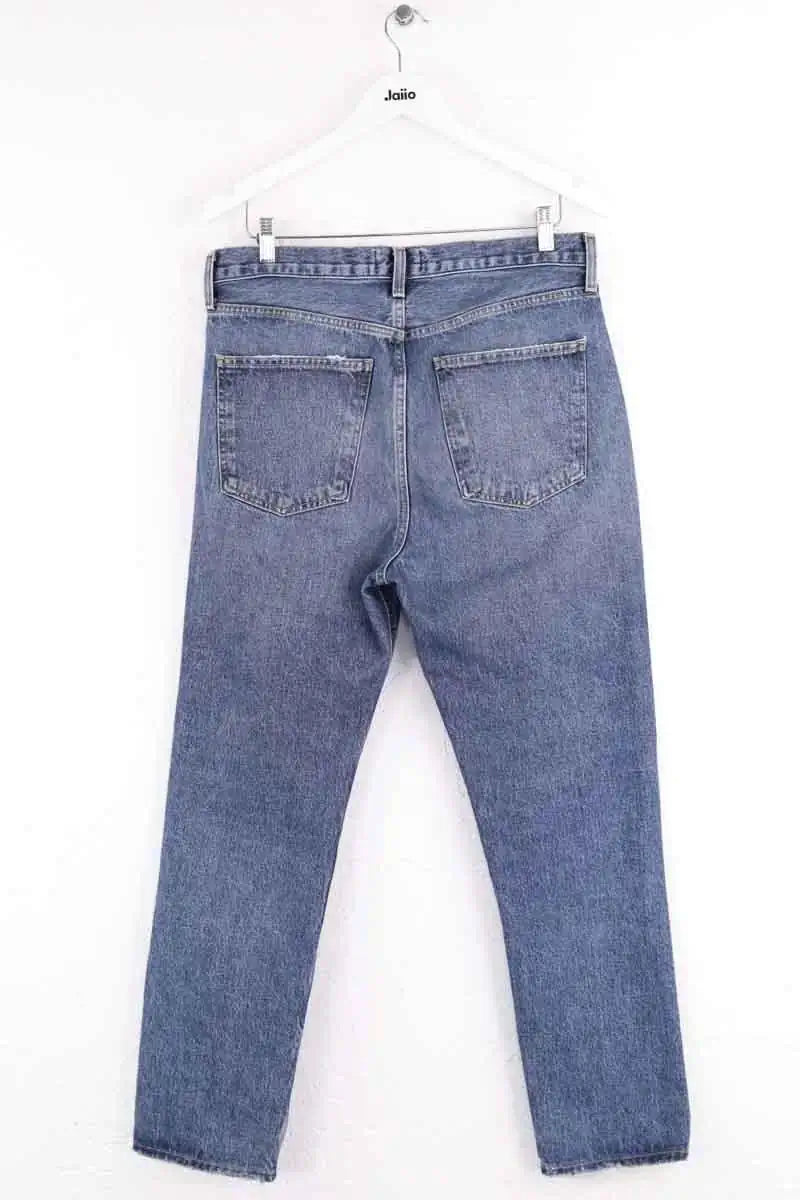 Jean droit Agolde Bleu en Coton